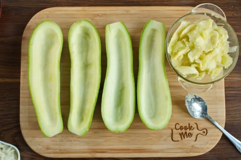 Step 2 - Stuffed Courgettes with Rocket Salad