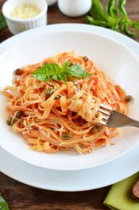 Tomato and Caper Linguine
