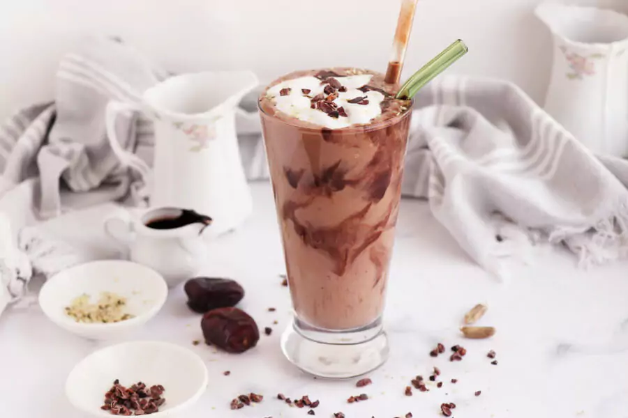 Vegan Chocolate Peanut Butter Banana Shake