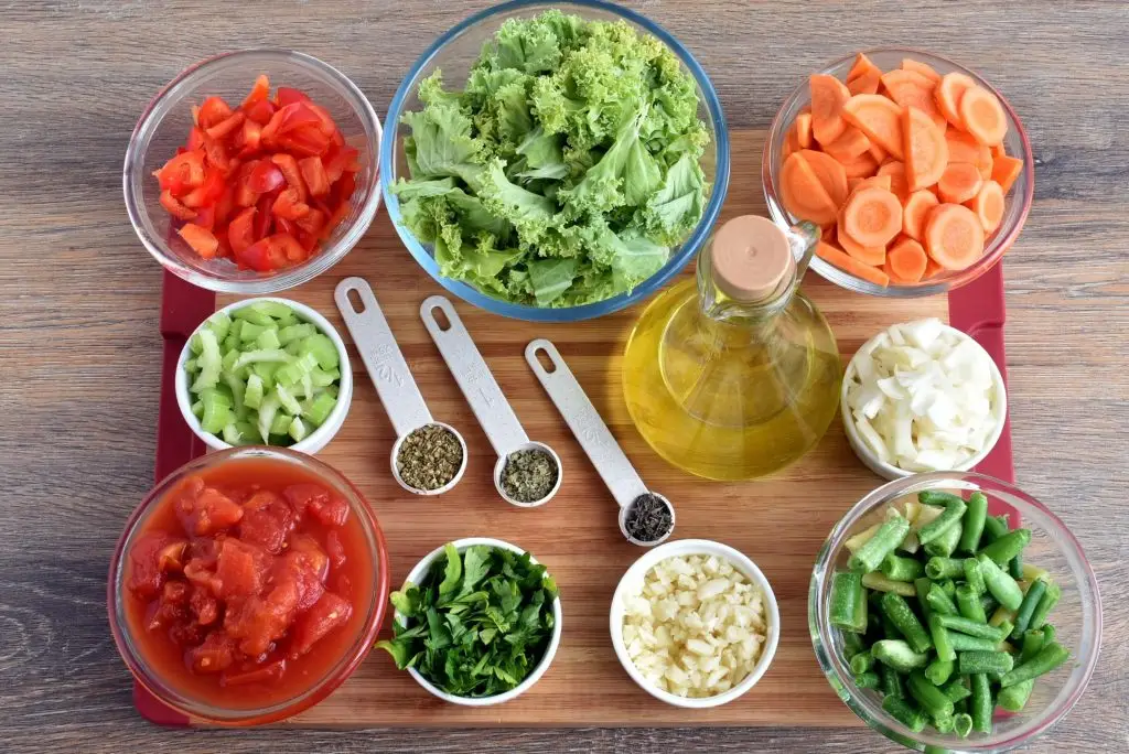 Ingredients for Vegan Detox Soup