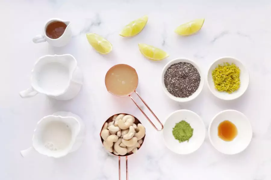Ingredients for Vegan Key Lime Pie Chia Pudding