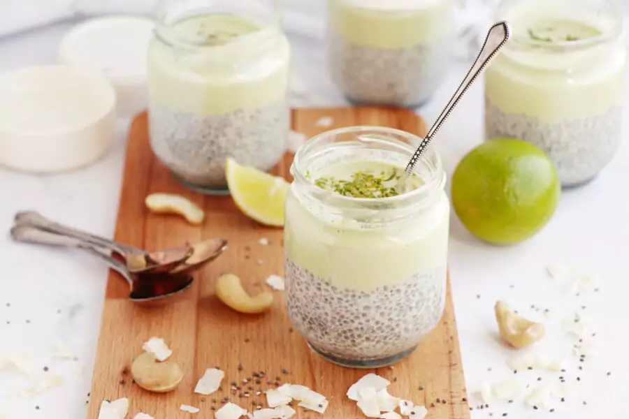 Vegan Key Lime Pie Chia Pudding