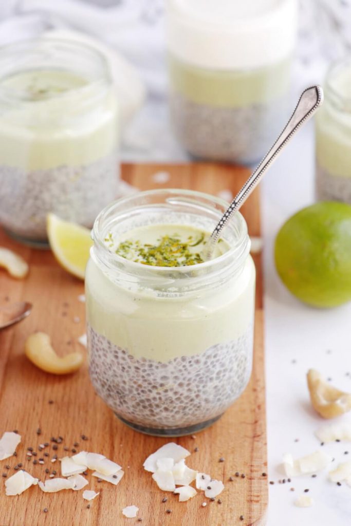 Sweet and Sour Key Lime and Chia Seed Pudding