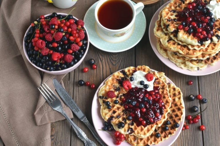 Step 8 - Vegan Triple Berry Waffles