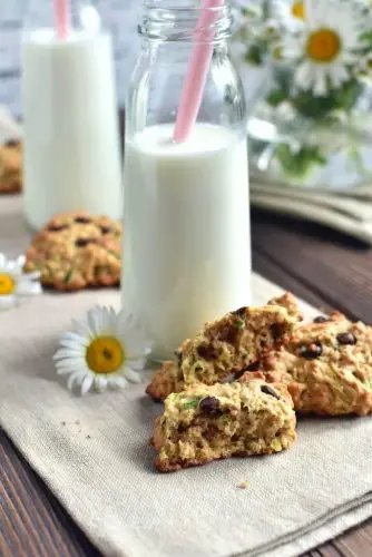 Zucchini Oatmeal Chocolate Chip Cookies