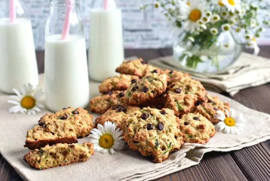Zucchini Oatmeal Chocolate Chip Cookies