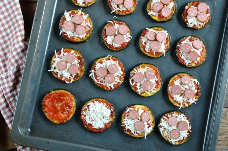 Step 5 - Keto Gluten Free Zucchini Pizza Bites