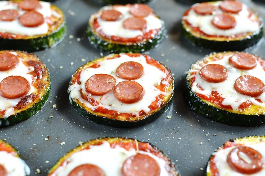 Zucchini Pizza Bites Recipe-Delicious Zucchini Pizza Bites-How To Make Zucchini Pizza Bites