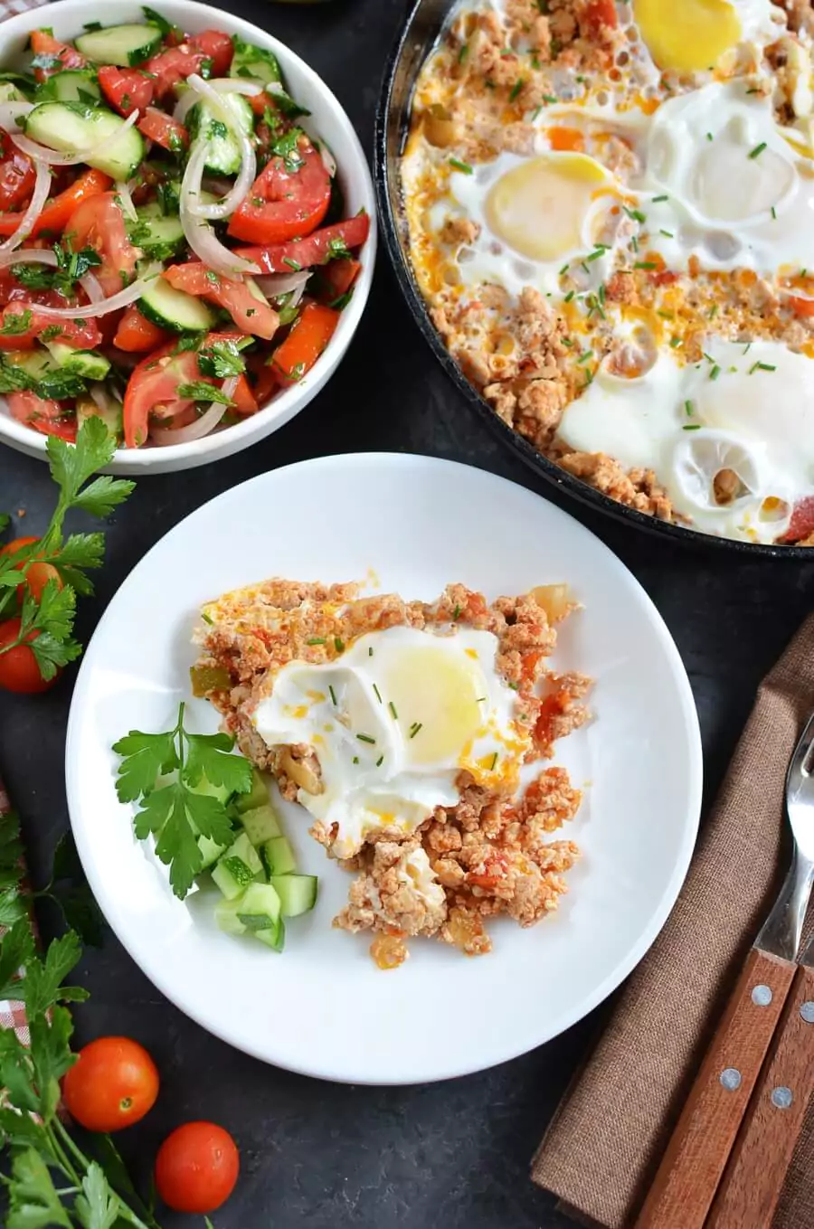 5 Ingredient Keto Breakfast Skillet