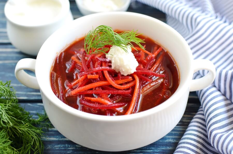 Almost-Instant Chilled Borscht