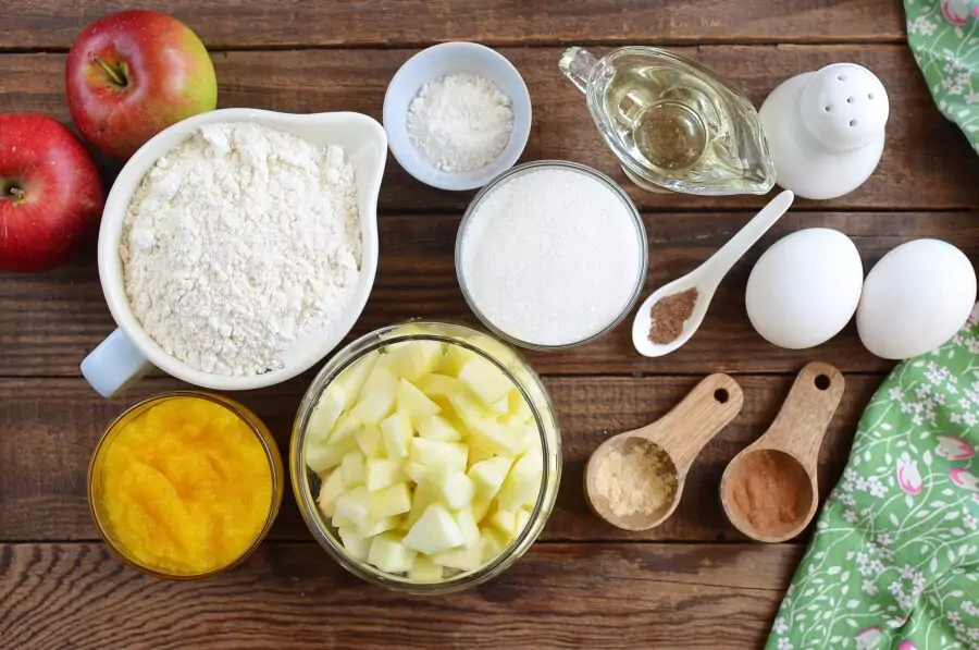 Ingredients for Apple Pumpkin Muffins