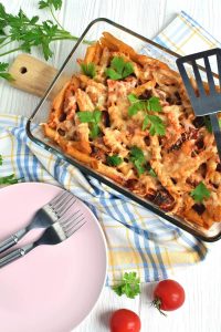 Baked Ratatouille-Sausage Penne