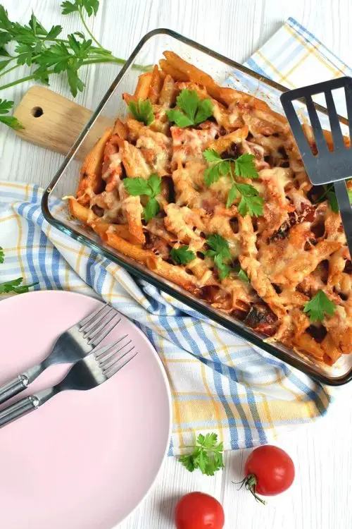 Baked Ratatouille-Sausage Penne