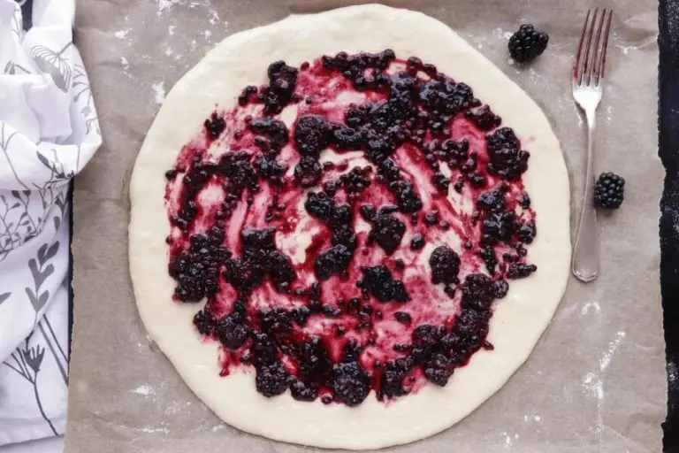 Step 3 - Blackberry Ricotta Pizza with Basil
