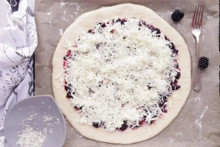Step 4 - Blackberry Ricotta Pizza with Basil