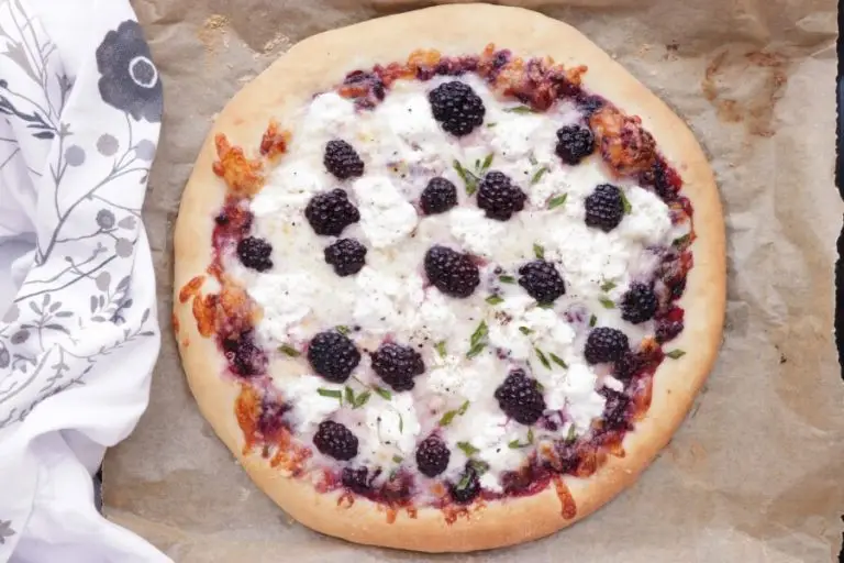 Step 6 - Blackberry Ricotta Pizza with Basil