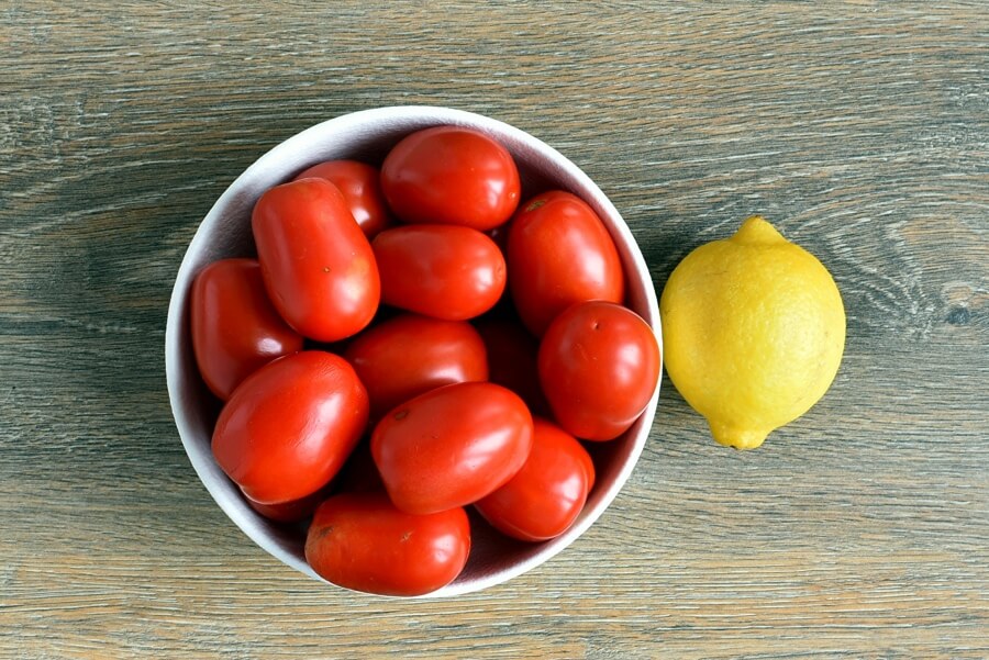 Ingridiens for Canning Roasted Tomatoes