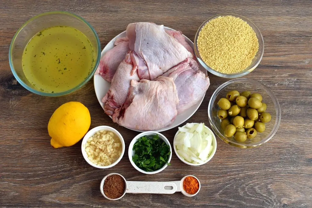 Ingredients for Chicken & Couscous One-Pot