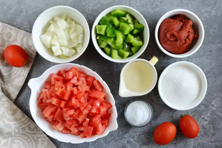 Ingredients for Chunky Ketchup