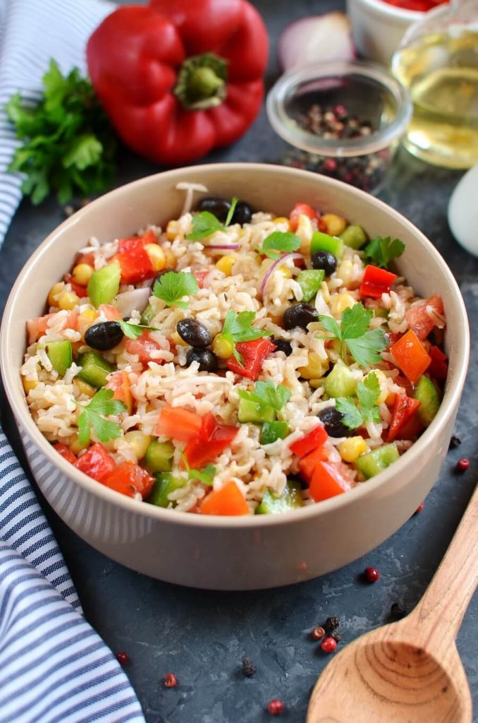 Creative and Colorful Rice Salad