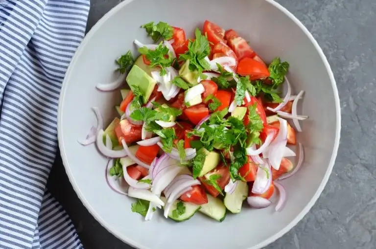 Step 1 - Cucumber Tomato and Avocado Salad