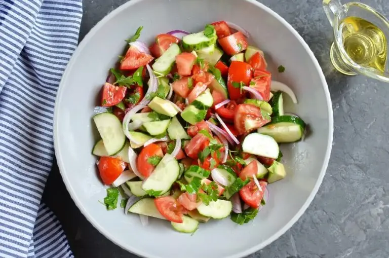 Step 2 - Cucumber Tomato and Avocado Salad
