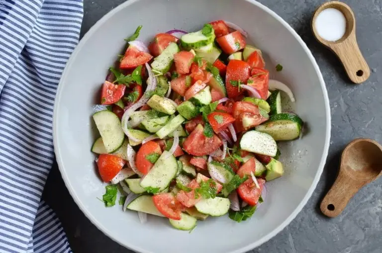 Step 3 - Cucumber Tomato and Avocado Salad