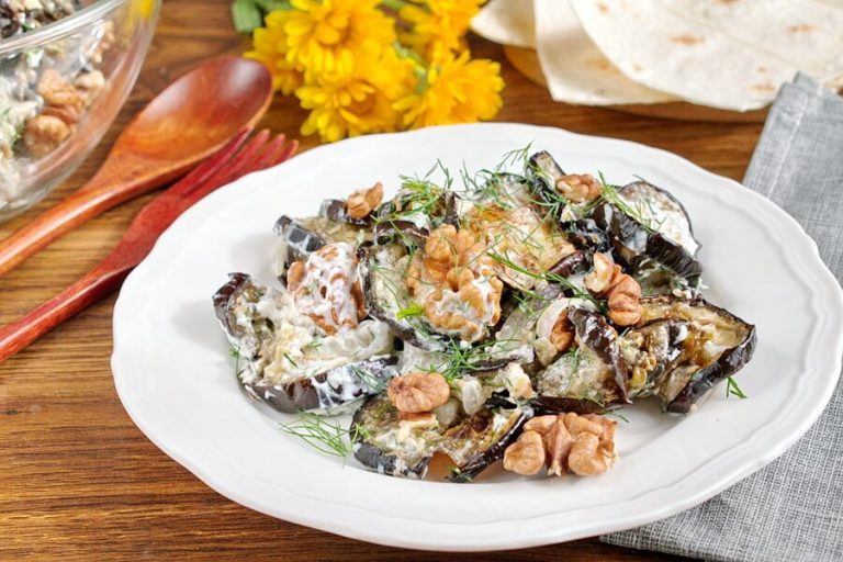Step 7 - Eggplant with Yogurt and Dill