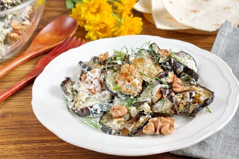 Step 7 - Eggplant with Yogurt and Dill