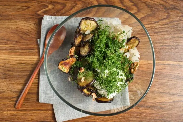 Step 6 - Eggplant with Yogurt and Dill