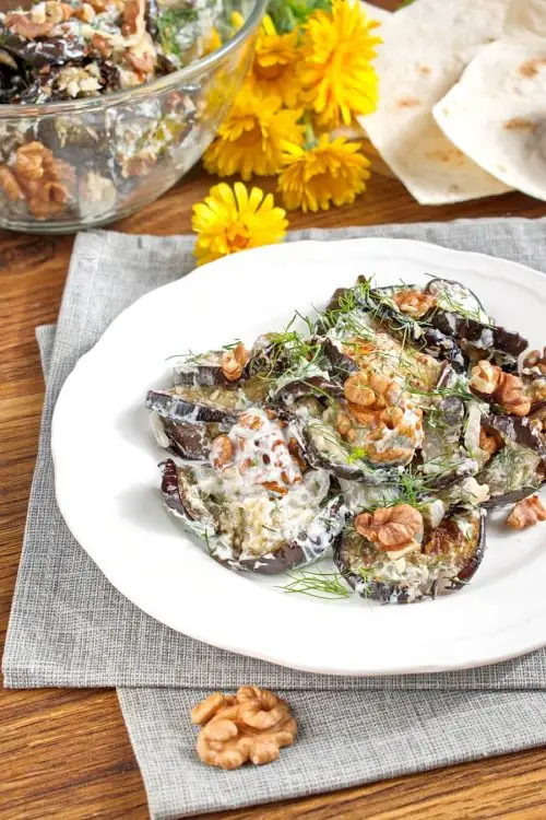 Eggplant with Yogurt and Dill