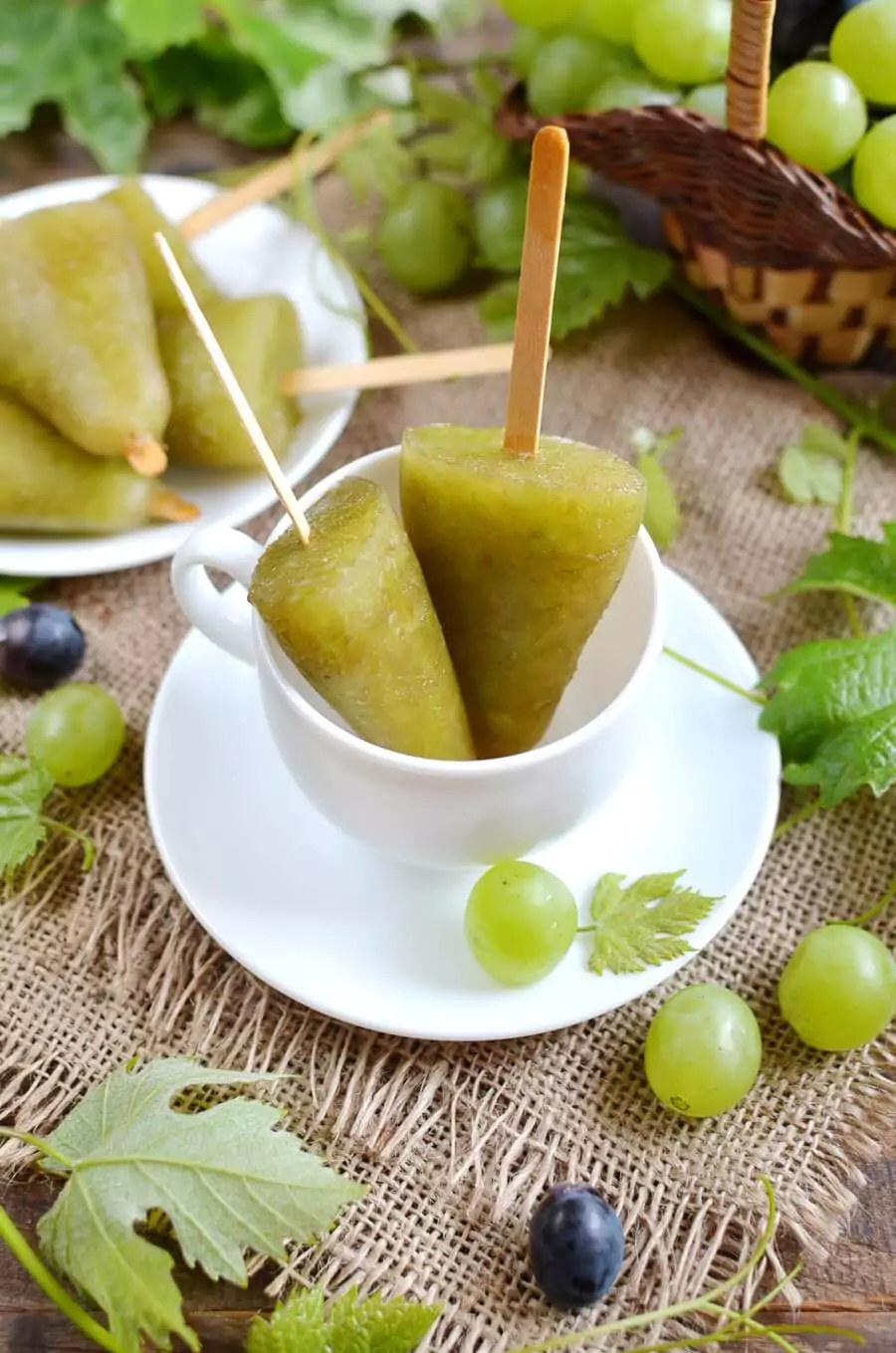 Green Grape Popsicles
