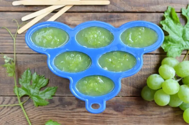 Step 2 - Green Grape Popsicles