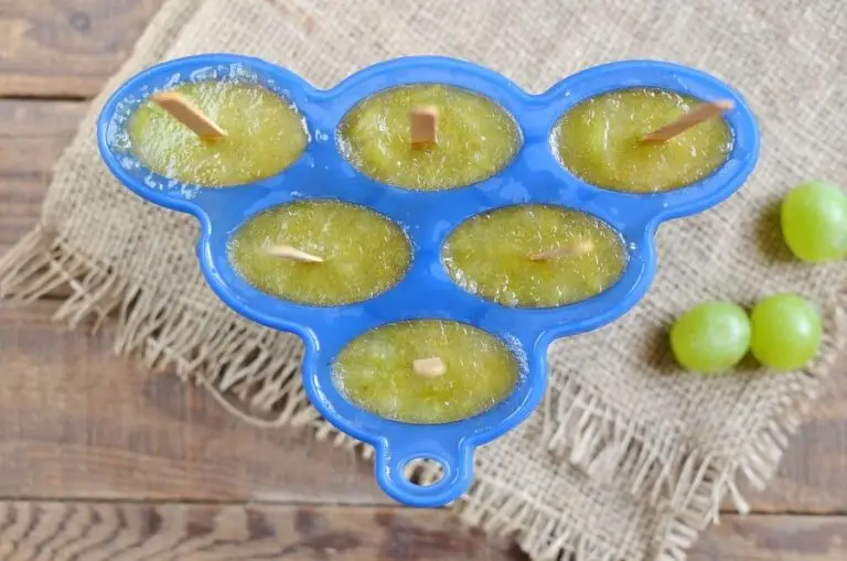 Step 3 - Green Grape Popsicles