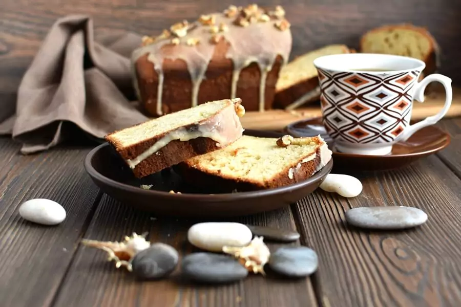 Glazed Spiced Rum Pound Cake