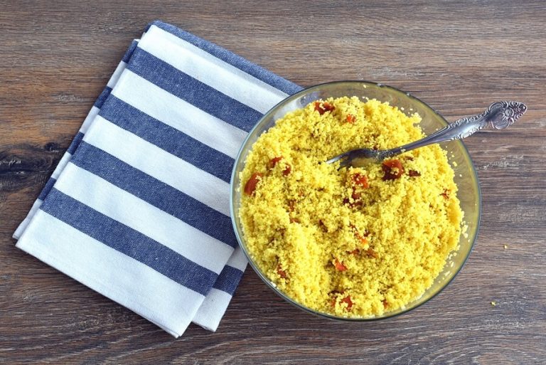 Step 5 - Golden Couscous with Apricots and Crispy Onions