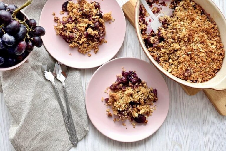 Step 6 - Gluten Free Grape Crisp