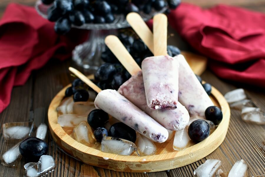 Grape and Greek Yogurt Popsicles Recipe-How to make Grape and Greek Yogurt Popsicles -Delicious Grape and Greek Yogurt Popsicles