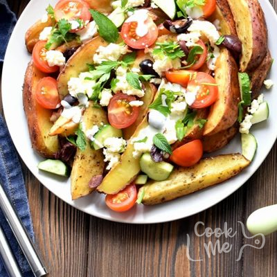 Greek Potato Wedges Recipe-How to make Greek Potato Wedges-Delicious Greek Potato Wedges