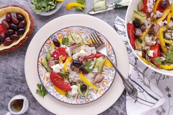 Greek Rice Salad Recipe - Cook.me Recipes