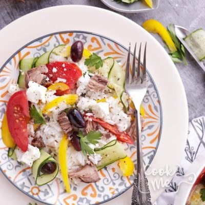 Greek Rice Salad Recipe-How to Make Greek Rice Salad-Delicious Greek Rice Salad