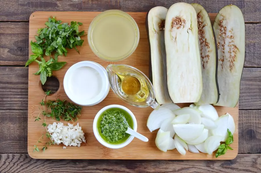 Ingredients for Healthy Eggplant Soup