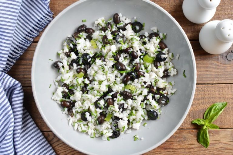 Step 2 - Herbed Rice with Spicy Black Bean Salad