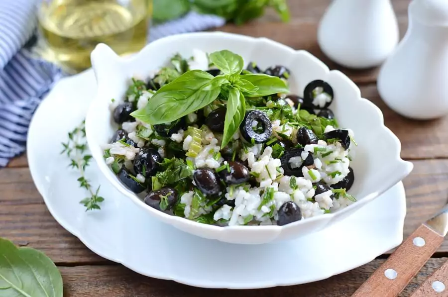 Herbed Rice with Spicy Black Bean Salad