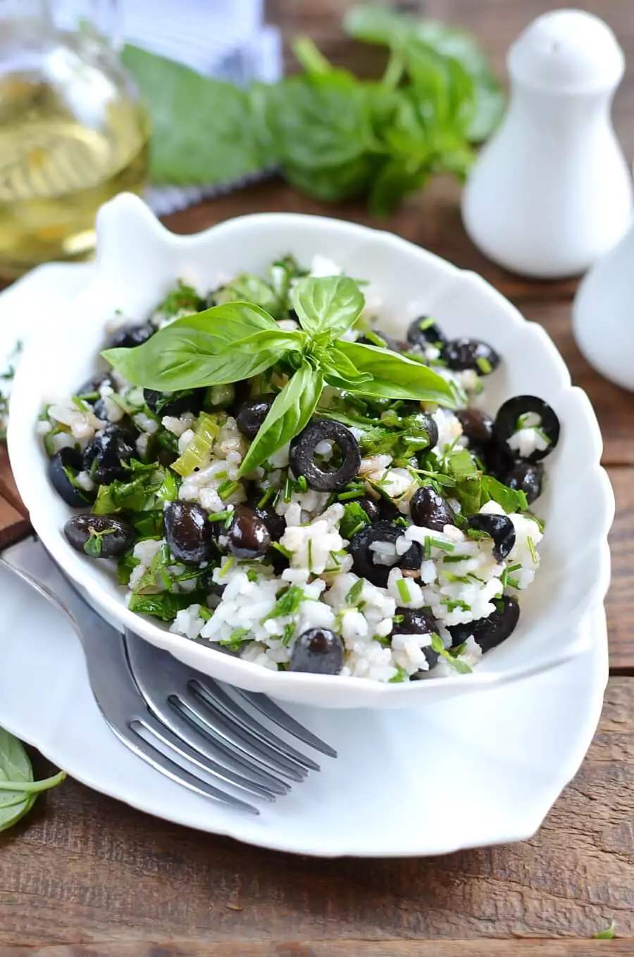 Herbed Rice with Spicy Black Bean Salad