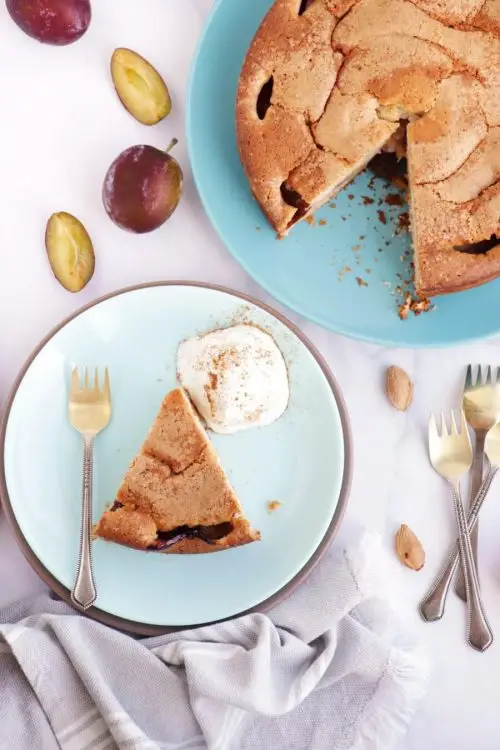 Late Summer Plum Cake
