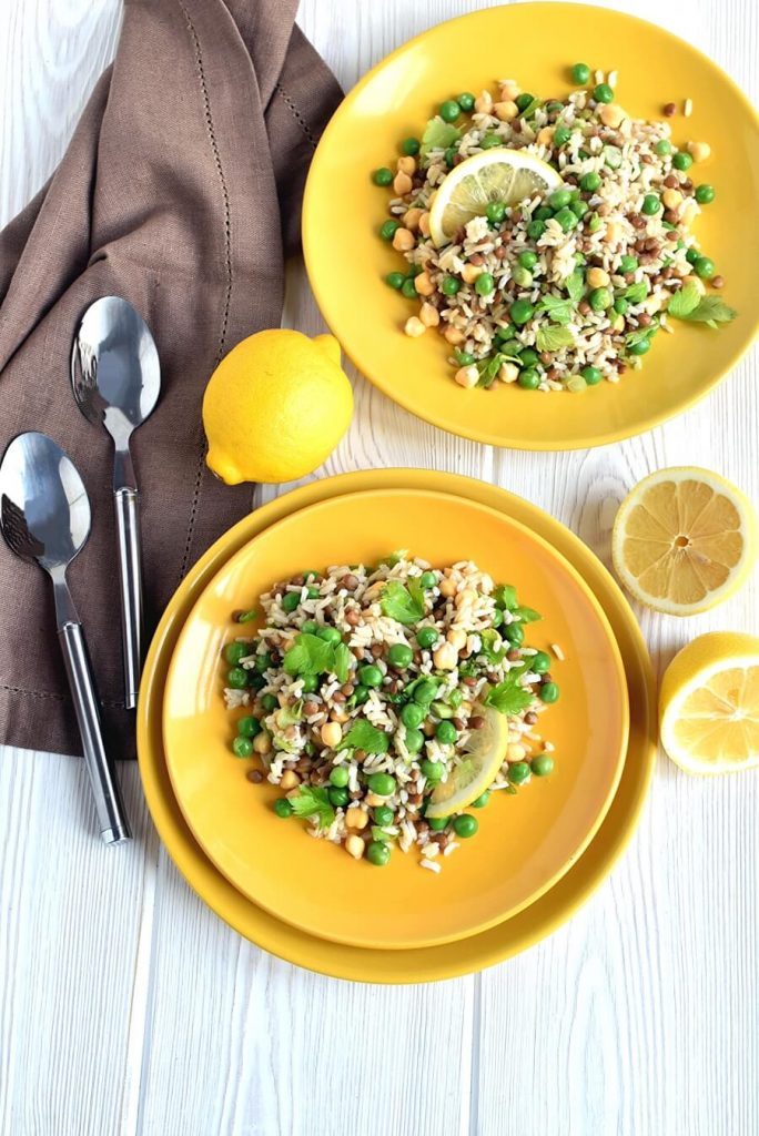 Lemony Rice and Peas