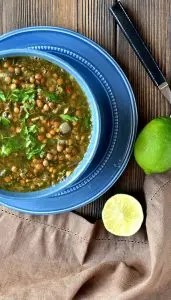 Mediterranean Spicy Spinach Lentil Soup