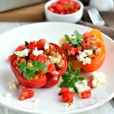 Mediterranean Stuffed Peppers Recipe-How to make Mediterranean Stuffed Peppers-Delicious Mediterranean Stuffed Peppers