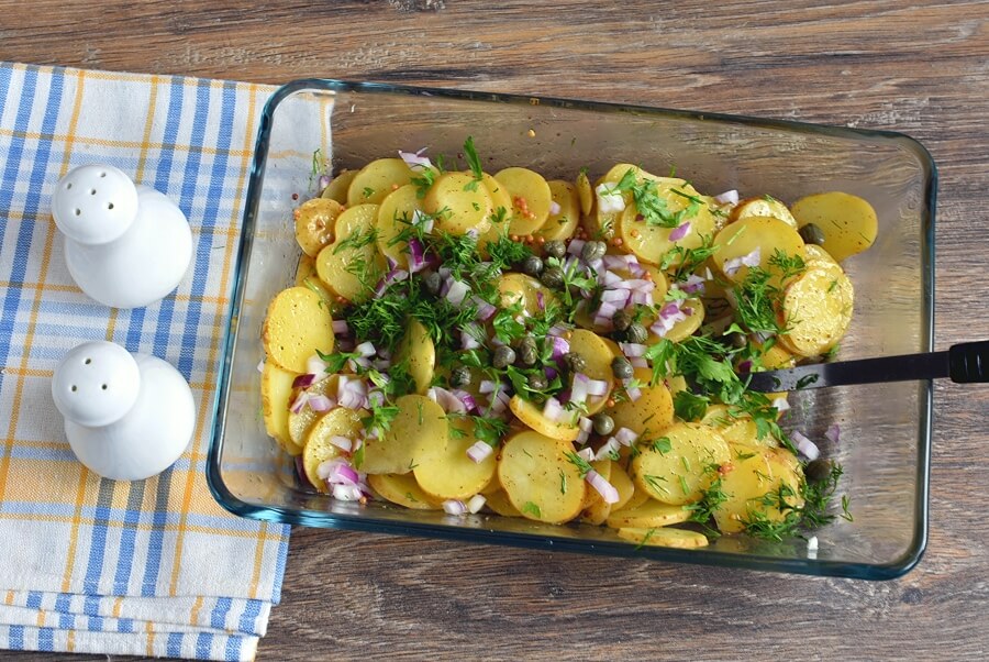 Mediterranean-Style Mustard Potato Salad recipe - step 5